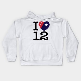 I Love #12 Kids Hoodie